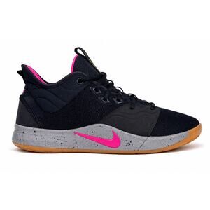 Nike PG 3 Black Pink Gum Sole AO2607-401 Paul George Basketball Shoe Men Size 12